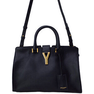 SAINT LAURENT PARIS Monogram Cabas 2way Leather HandBag